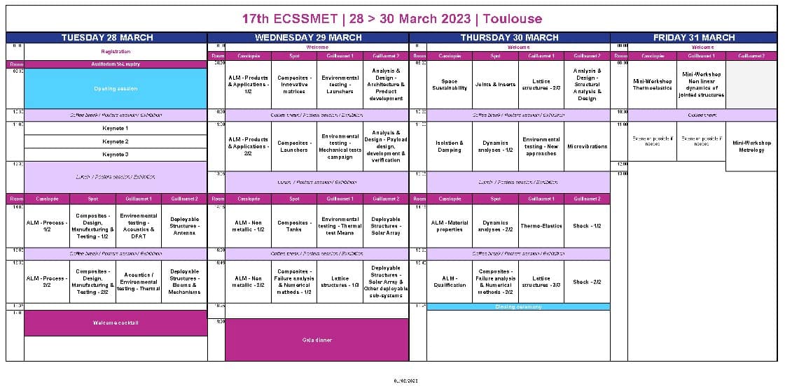 Welcome - EUROPEAN CONFERENCE ON SPACECRAFT STRUCTURES, MATERIALS AND ...